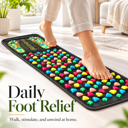 Solepico Foot Acupressure Walking Mat with Reflexology Chart