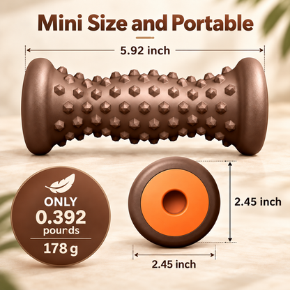 Solepico Compact Arch & Heel Massage Roller with Textured Pressure Points