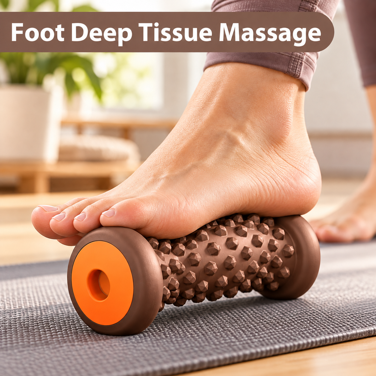 Solepico Compact Arch & Heel Massage Roller with Textured Pressure Points
