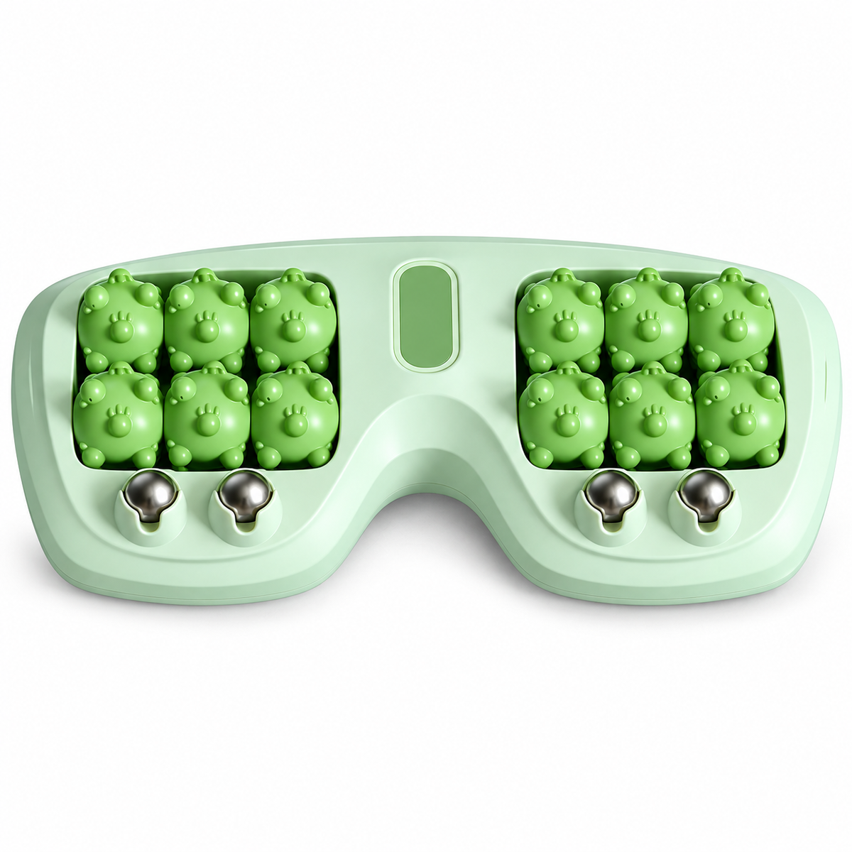 Solepico Dual Foot Massager with 12 Cat Paw Rollers & Massage Beads