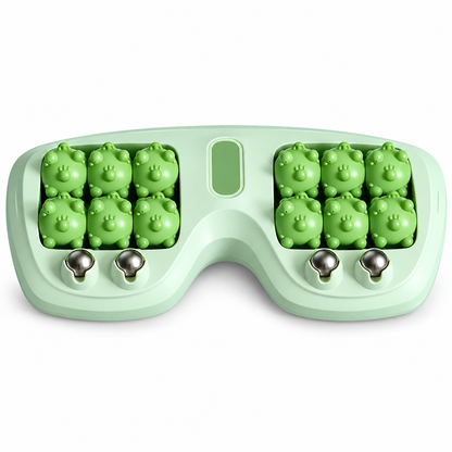 Solepico Dual Foot Massager with 12 Cat Paw Rollers & Massage Beads