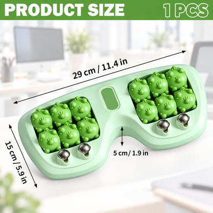 Solepico Dual Foot Massager with 12 Cat Paw Rollers & Massage Beads