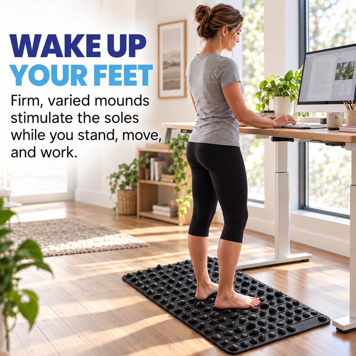 Solepico XL Foot Acupressure Massage Mat with Firm Foam Pressure Points
