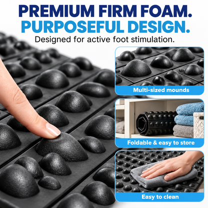 Solepico XL Foot Acupressure Massage Mat with Firm Foam Pressure Points