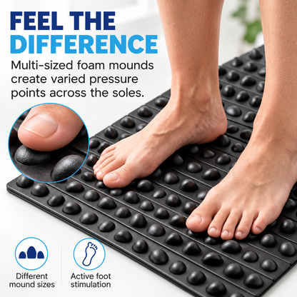 Solepico XL Foot Acupressure Massage Mat with Firm Foam Pressure Points